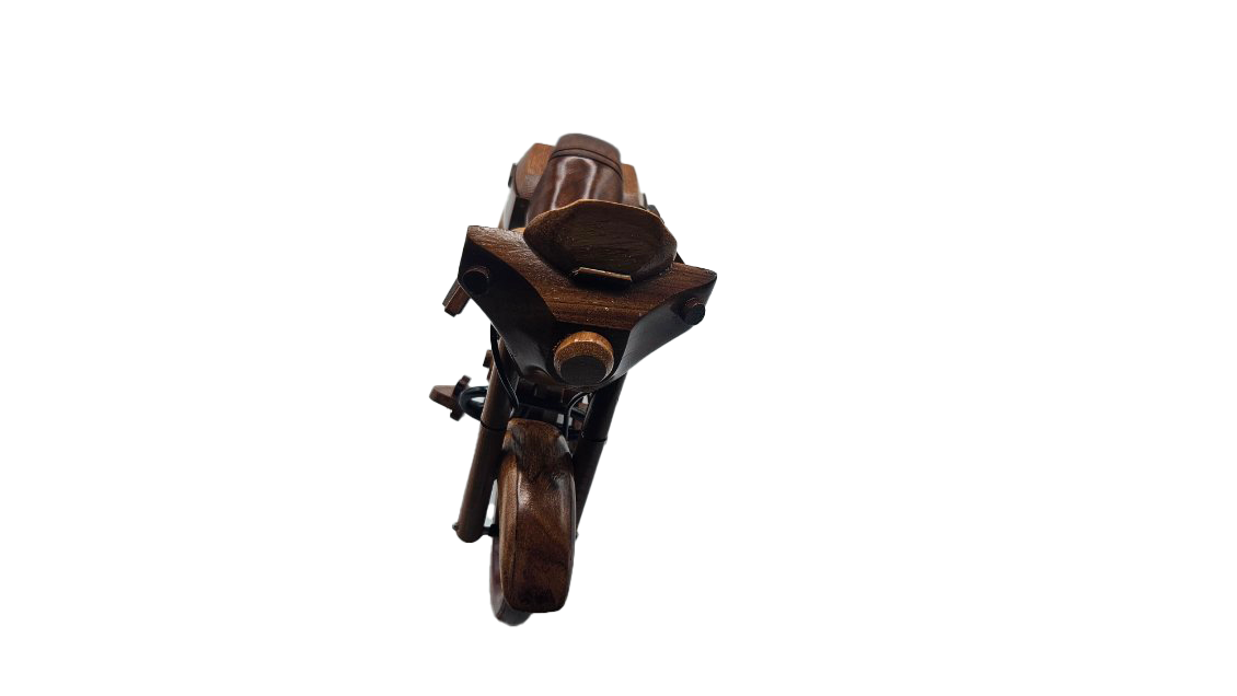 Classic Motorcycle Mahogany Wood Desktop Motorcycle Model