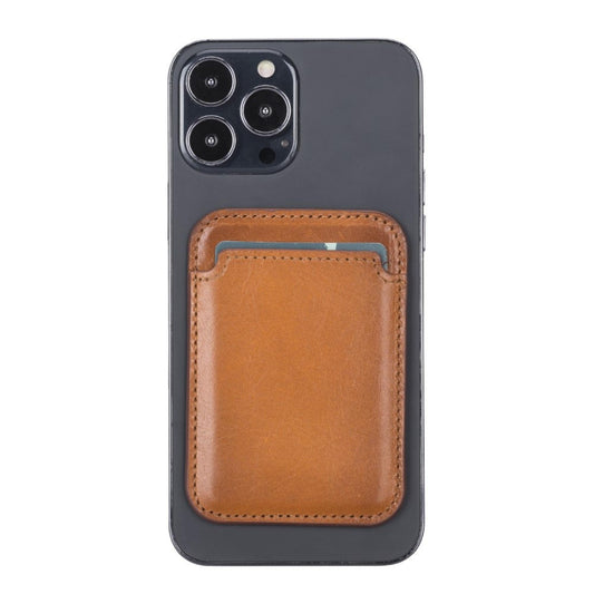 Cortland Full-Grain Leather Card Holder Wallet with Magnet