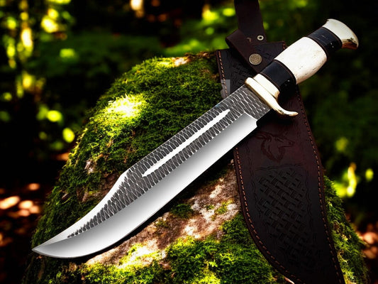 Crocodile Dundee Bowie – 16" D2 Forged Steel with Leather Sheath