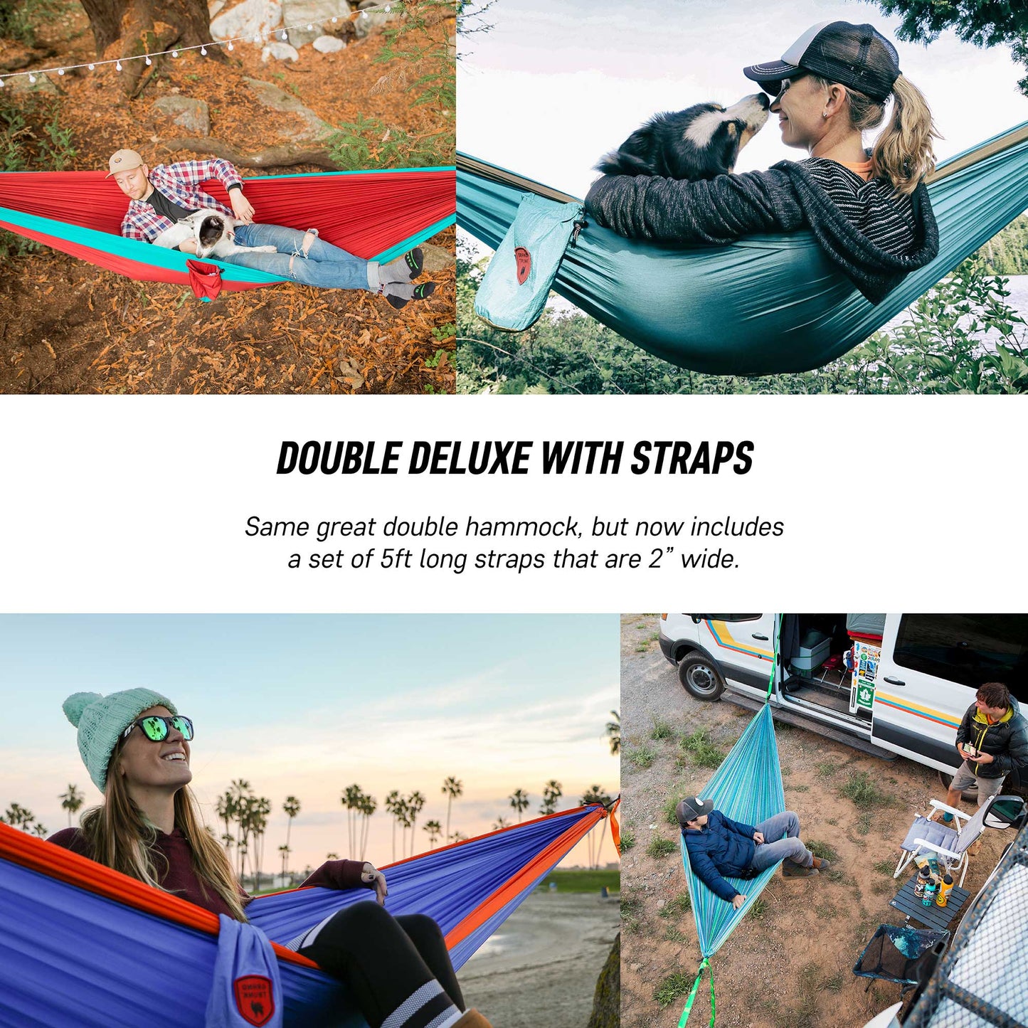 Grand Trunk Double Deluxe Hammock w/Straps