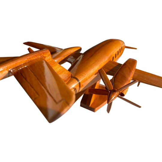 P-180 ( P180 ) Piaggio Mahogany wood Airplane model