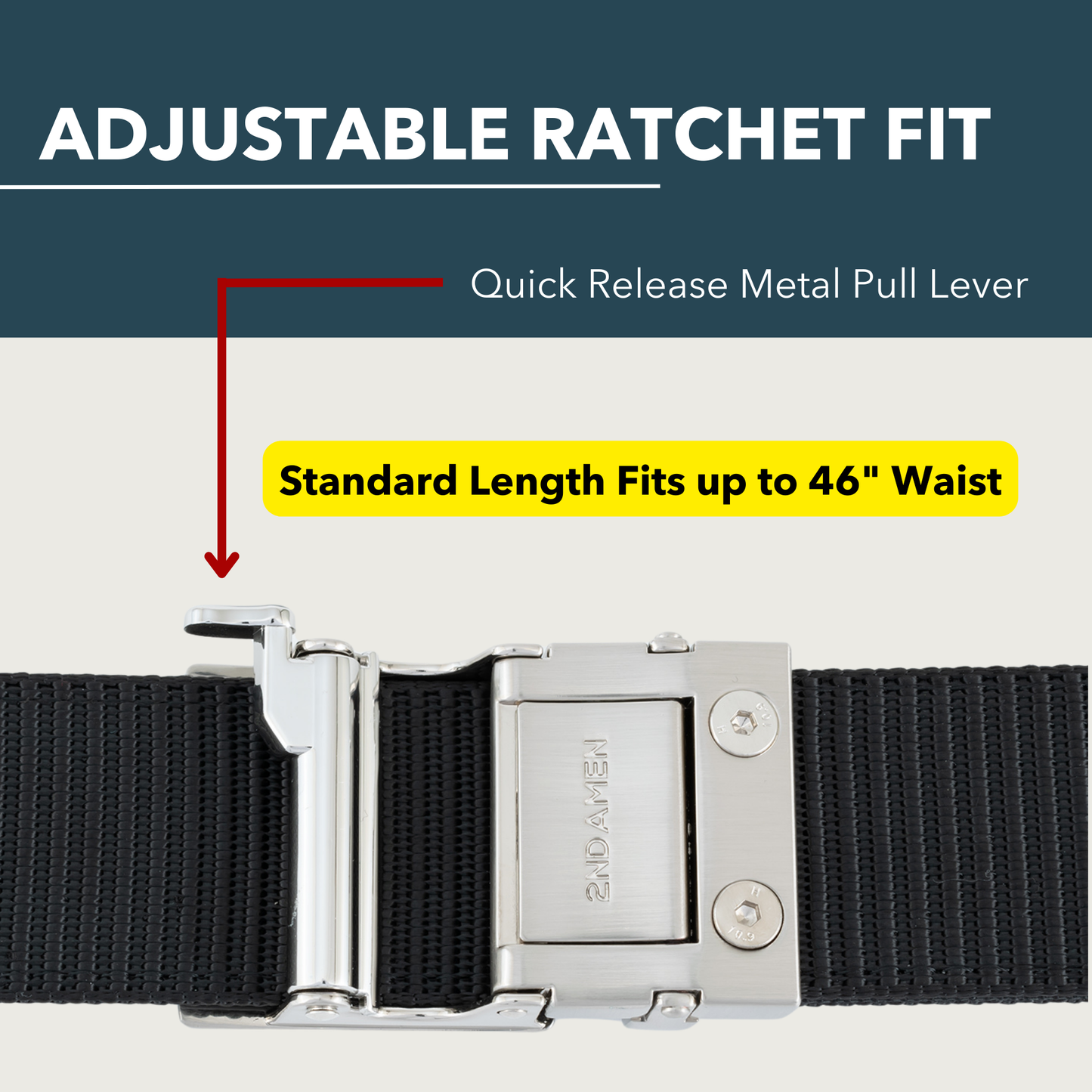 OS 1911 1.0 EDC Belt 1.5" Width Ballistic Nylon for Everyday Carry