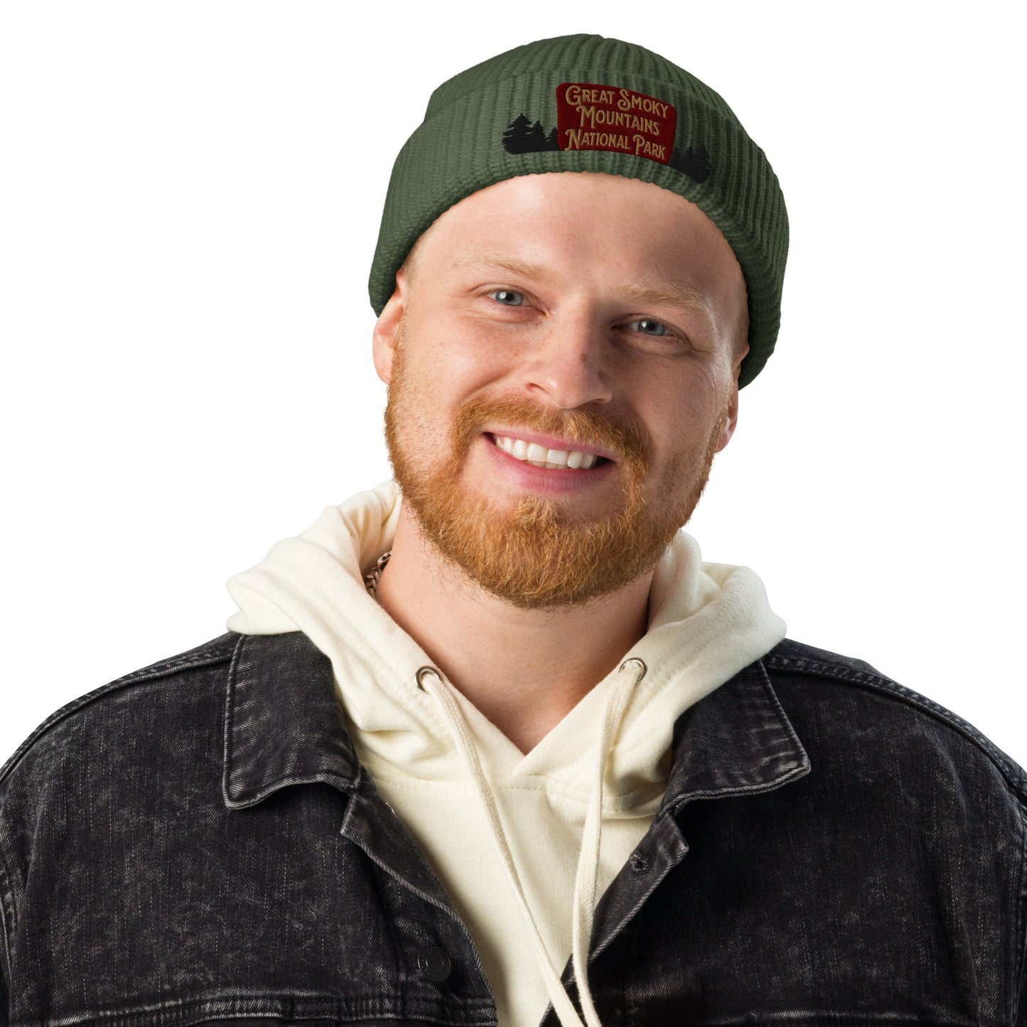 Great Smoky Mountains Embroidered National Park Sign Beanie