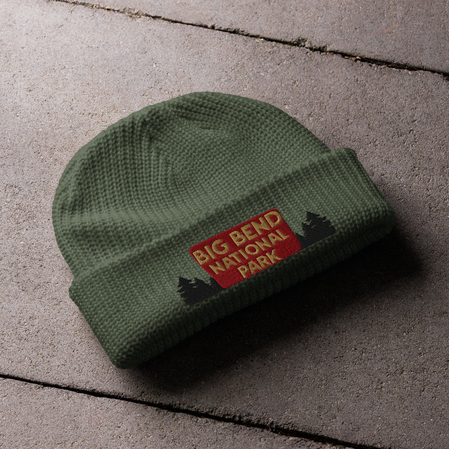 Big Bend National Park Sign Embroidered Beanie