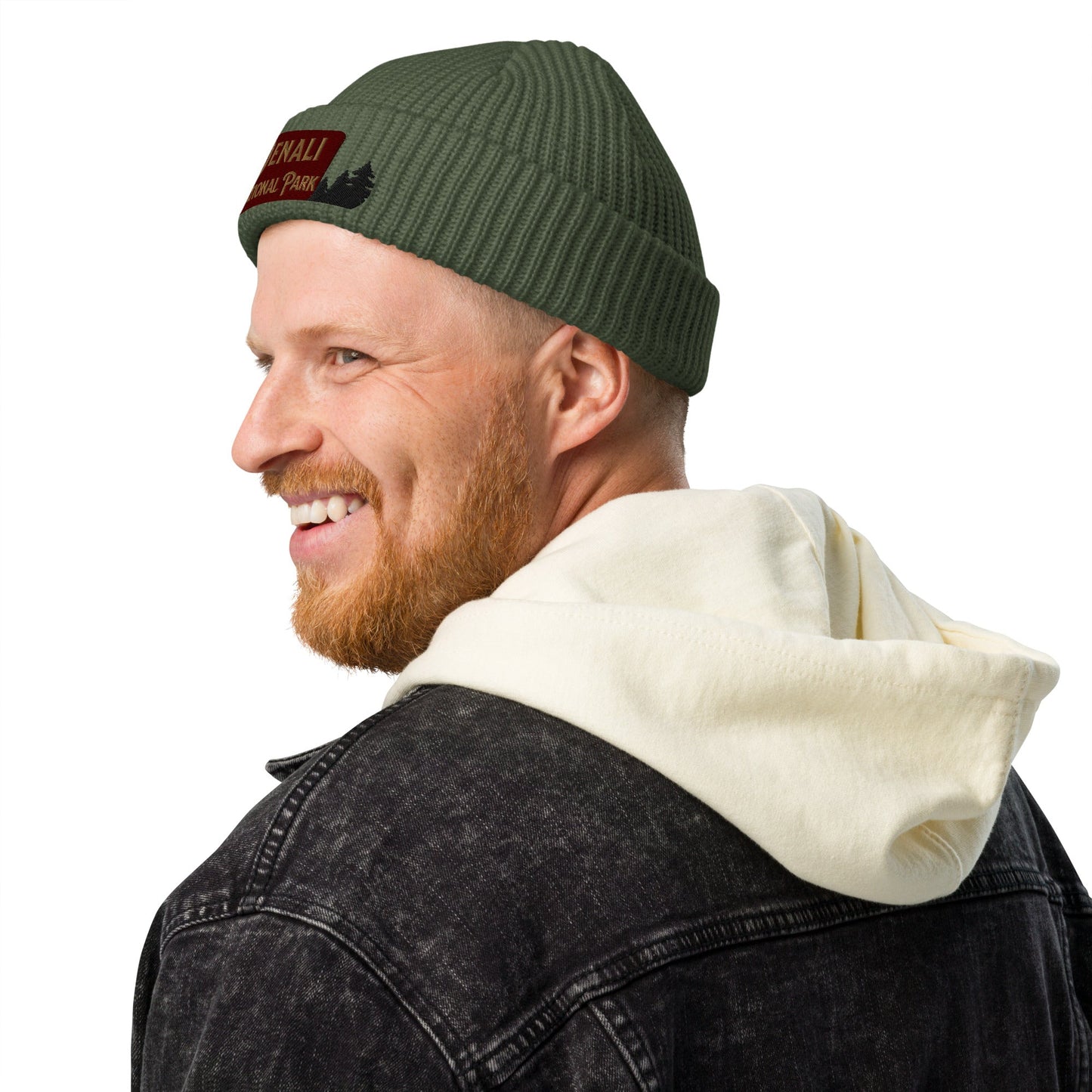 Denali National Park Sign Embroidered Beanie