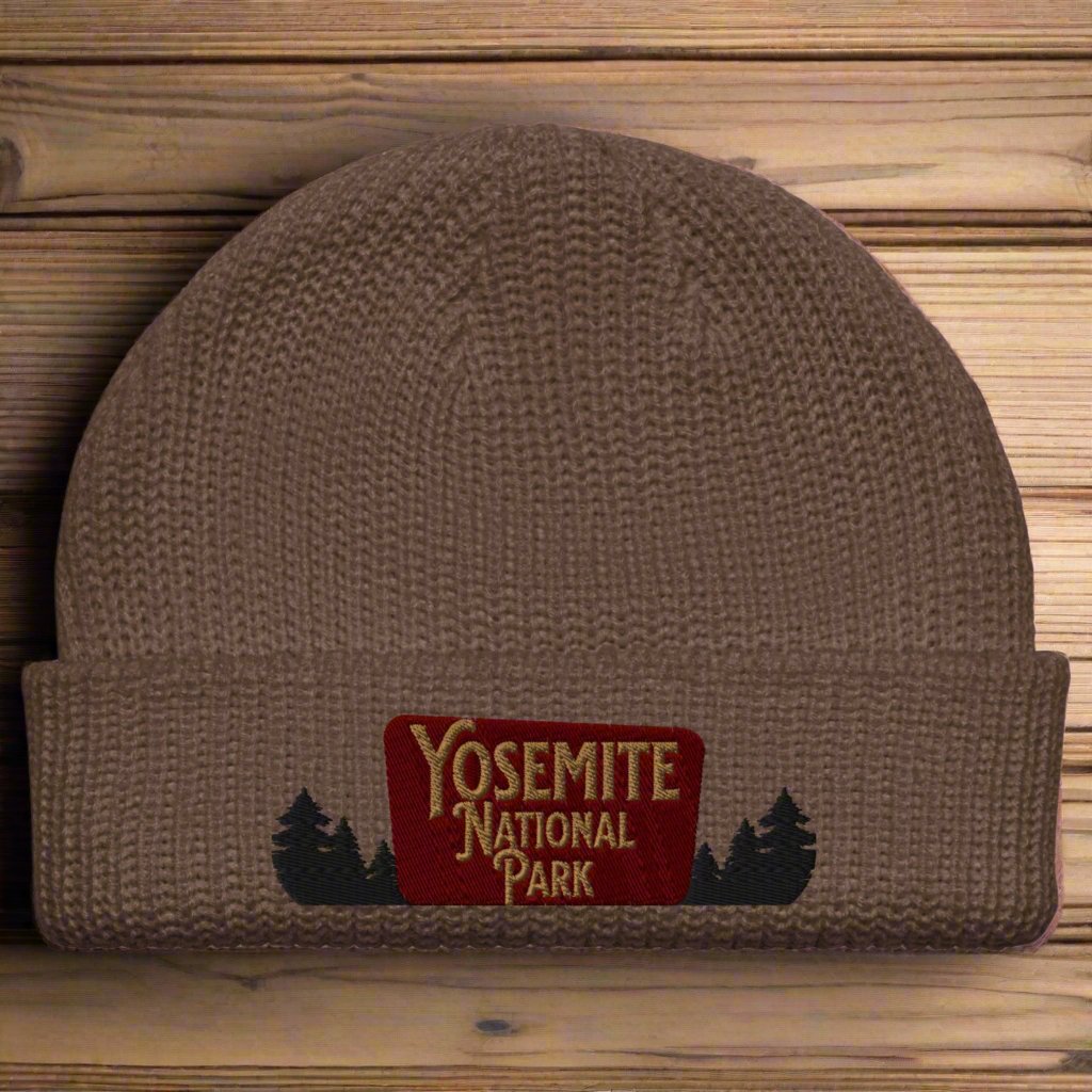 Yosemite National Park Wharf Style Embroidered Beanie