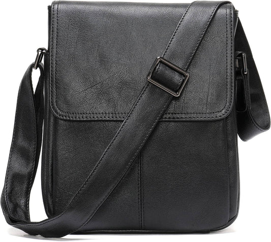 Leather Crossbody Messenger Bag – Polished & Functional