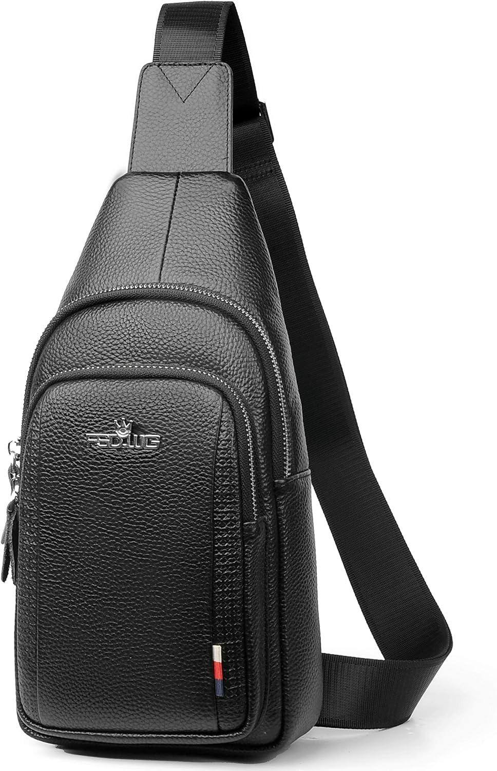 Vegan Leather Chest Bag – Sleek & Functional