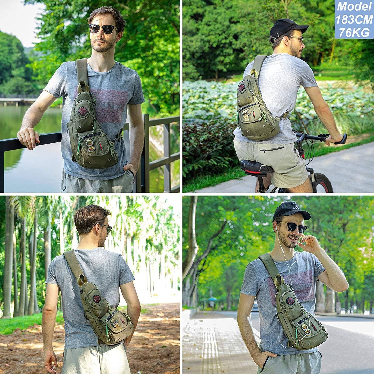Nylon Stylish Sling Bag – Lightweight & Modern