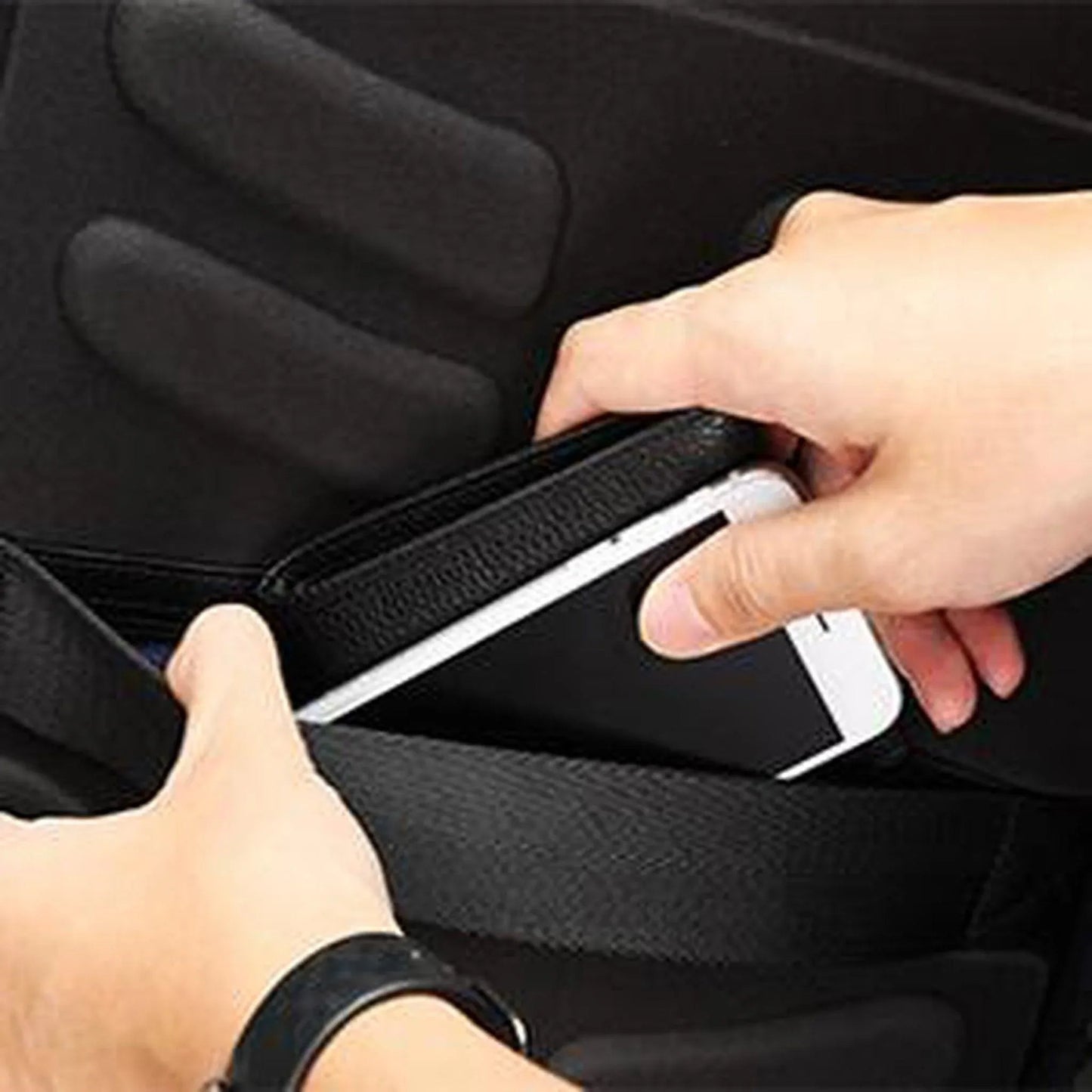 Anti-Theft Leather Backpack – Smart USB Charging & 15.6″ Laptop Compartment