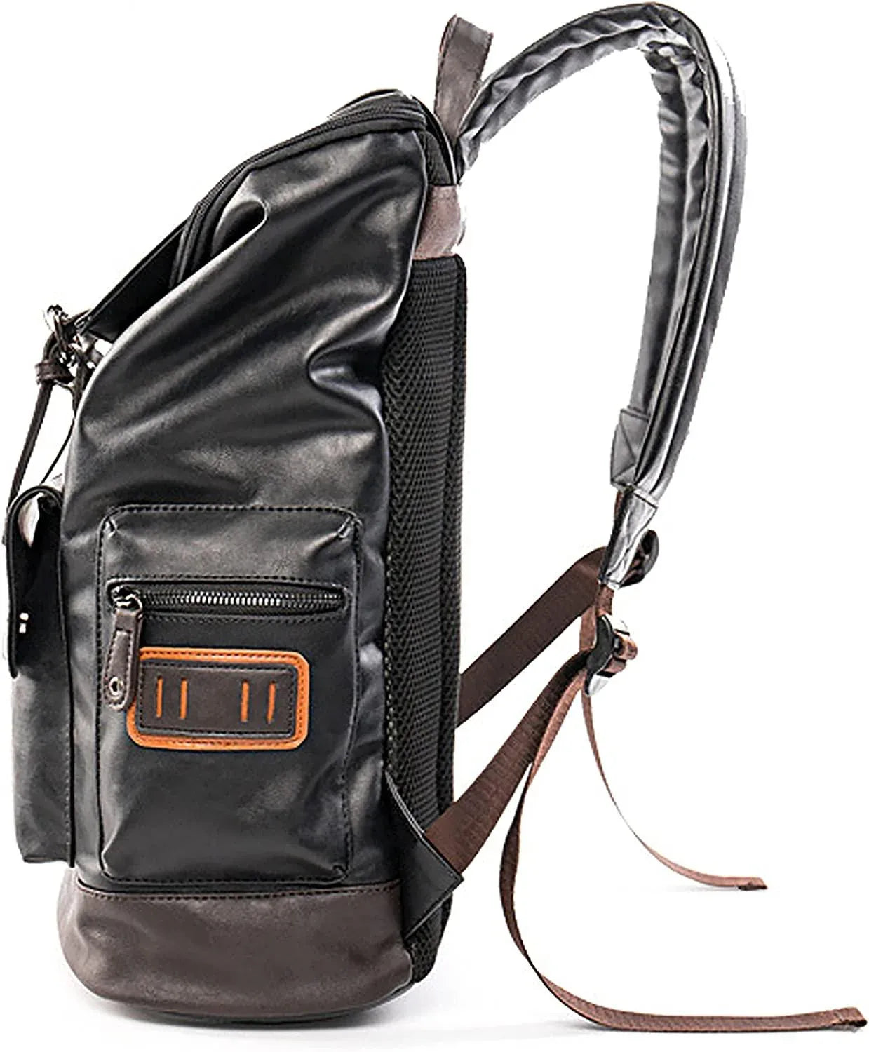 Premium PU Leather Laptop Rucksack – Water-Resistant 15″ Professional Pack