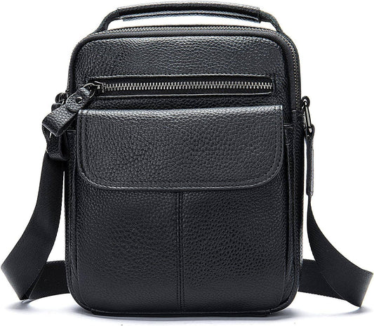 Leather Compact Crossbody Sling Bag – Sleek & Minimal