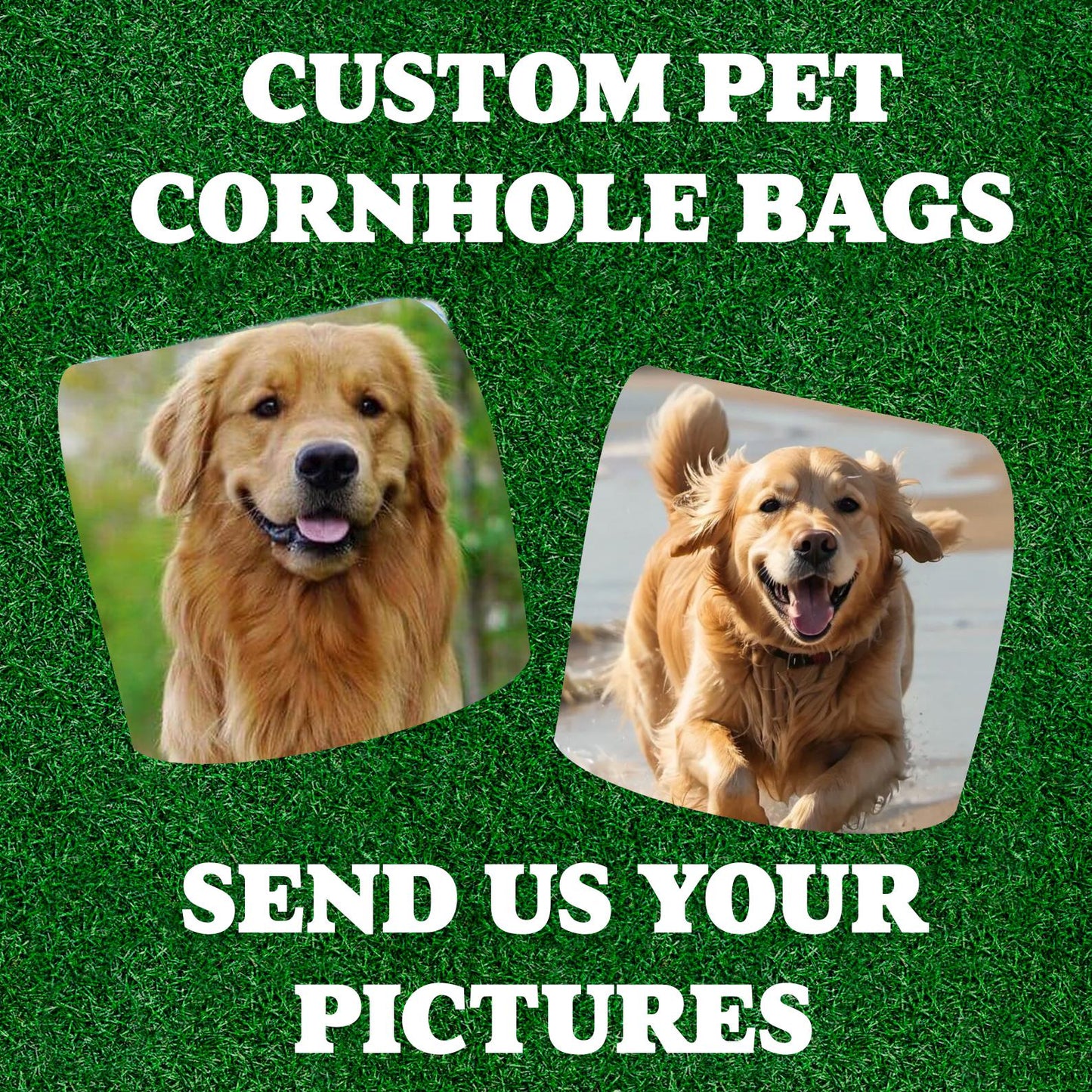 Custom Pet Cornhole Bags, Dog Portrait Lawn Games, Personalized Bagtoss, Couples, Pro Style Resin fill, Cat Cornhole, Personalization gifts