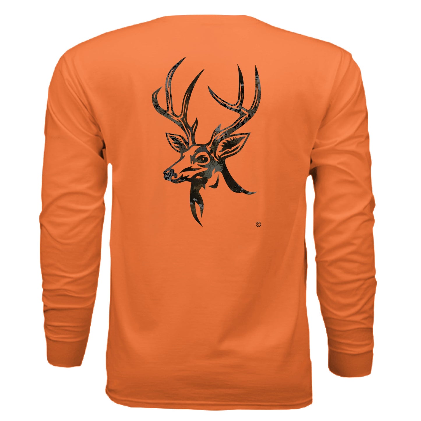 Harvest Splash Burst Camo Buck Long Sleeve T-Shirt