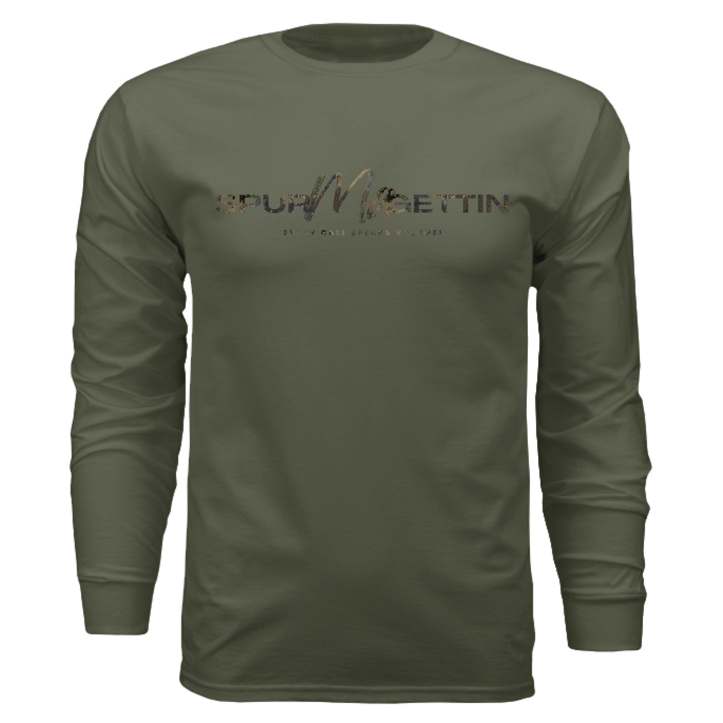 Forest Splash Burst Camo Buck Long Sleeve T-Shirt
