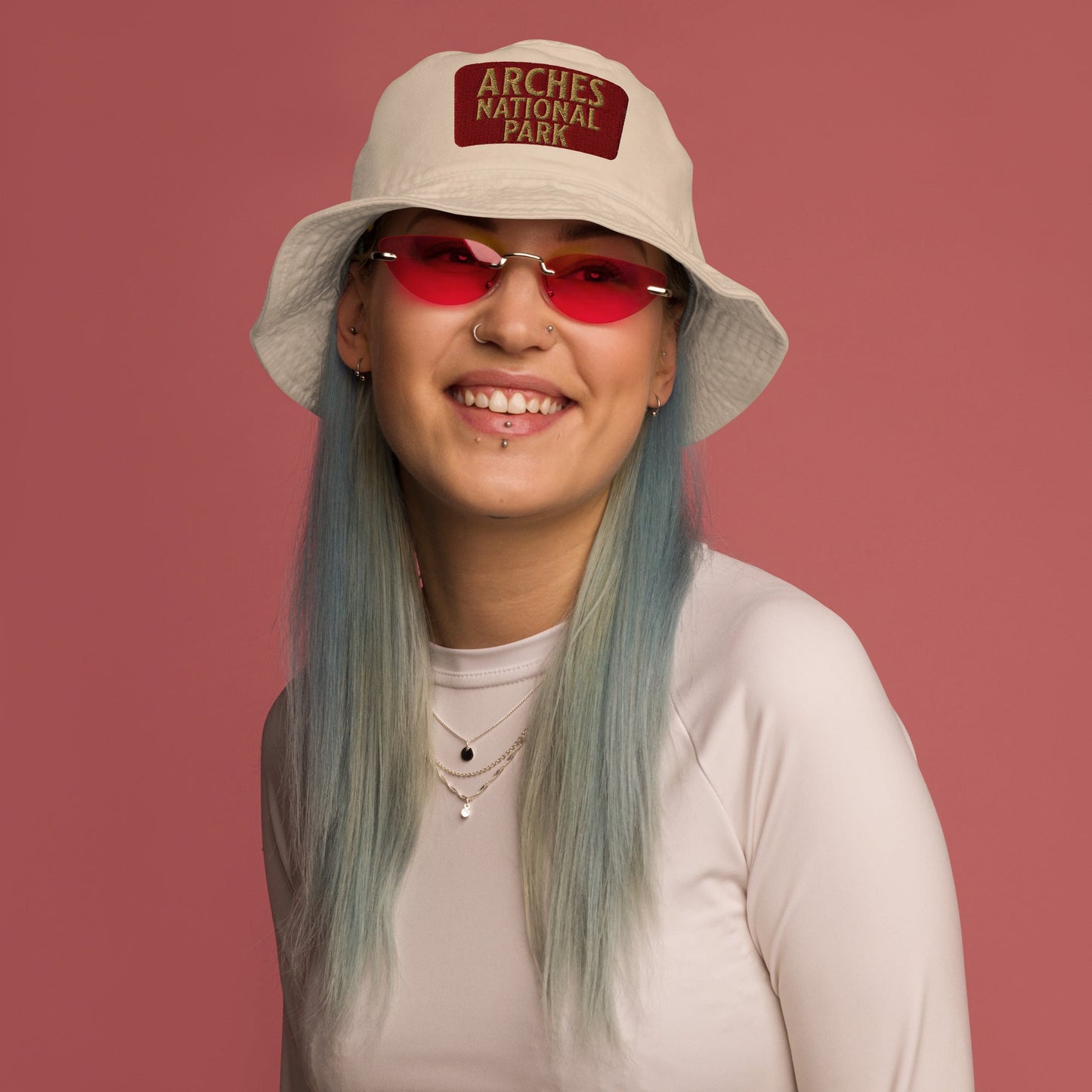 Arches National Park Embroidered Organic Bucket Hat