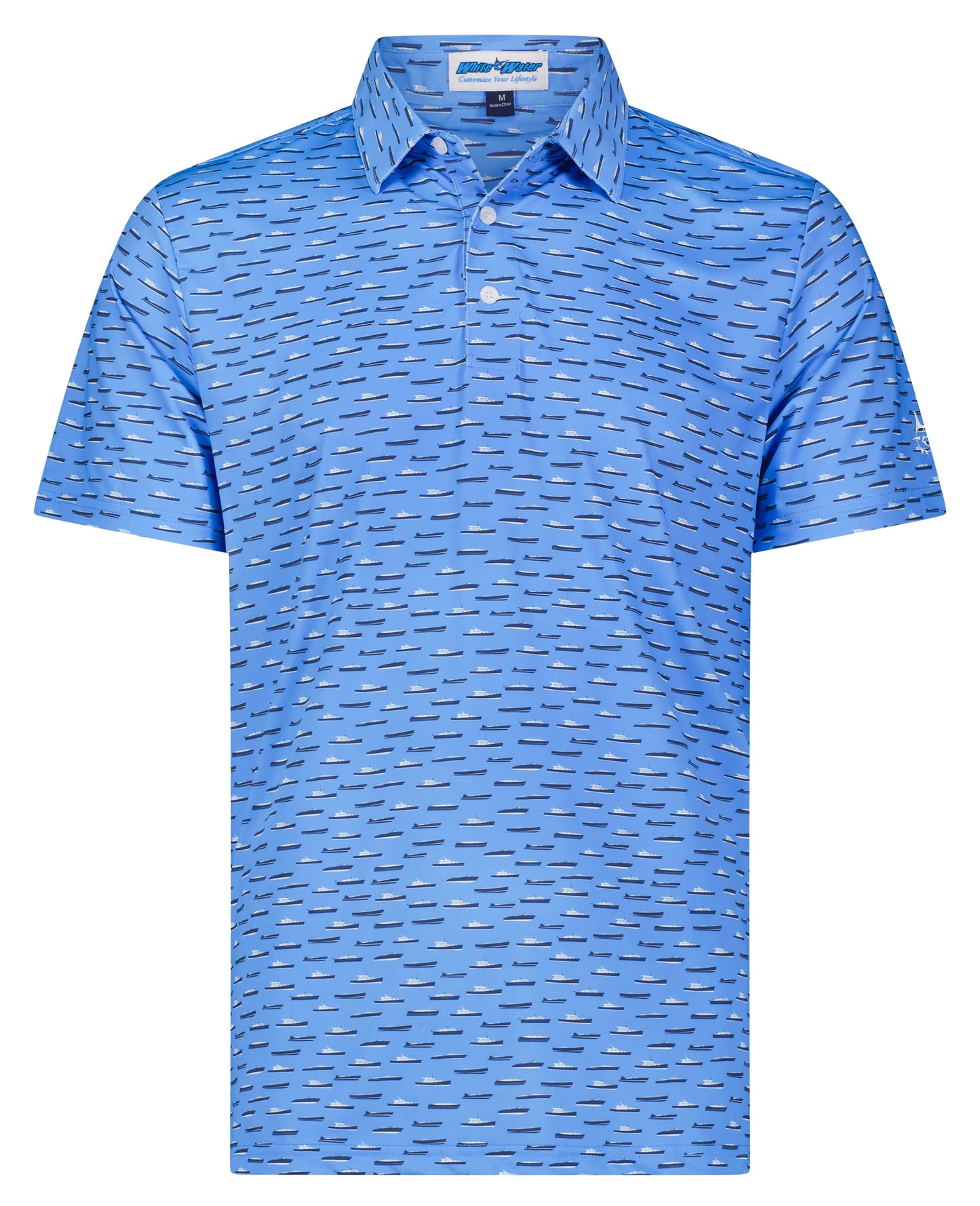Boat Print Polo