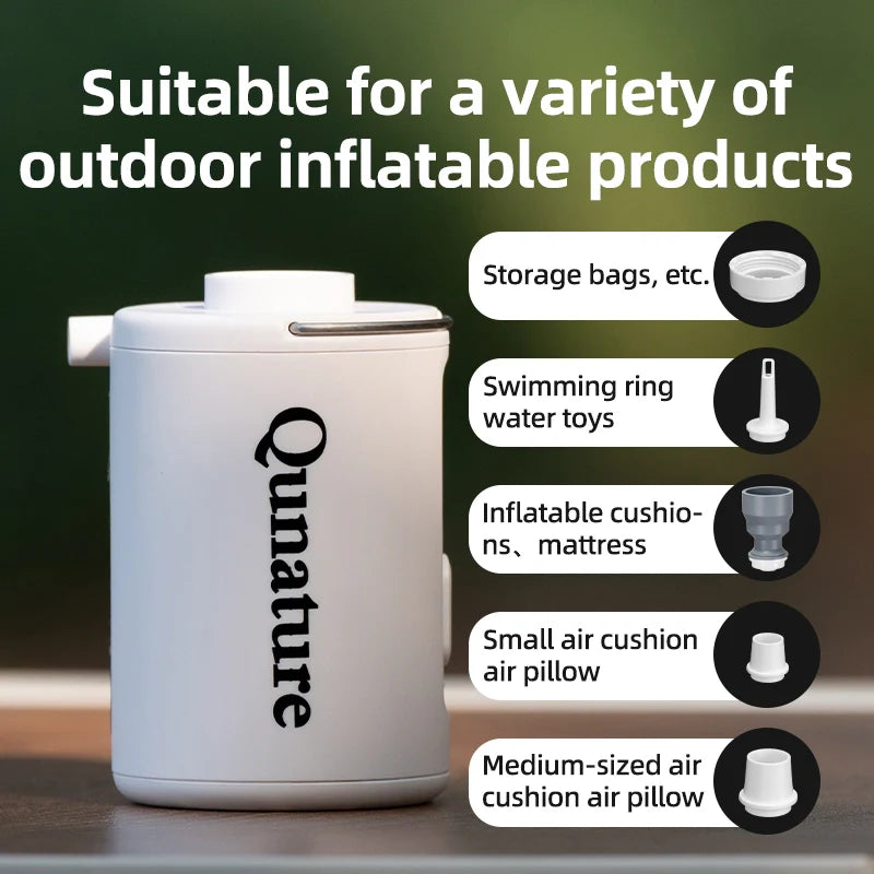 4KPa Mini Electric Rechargeable Air Pump for Inflatables