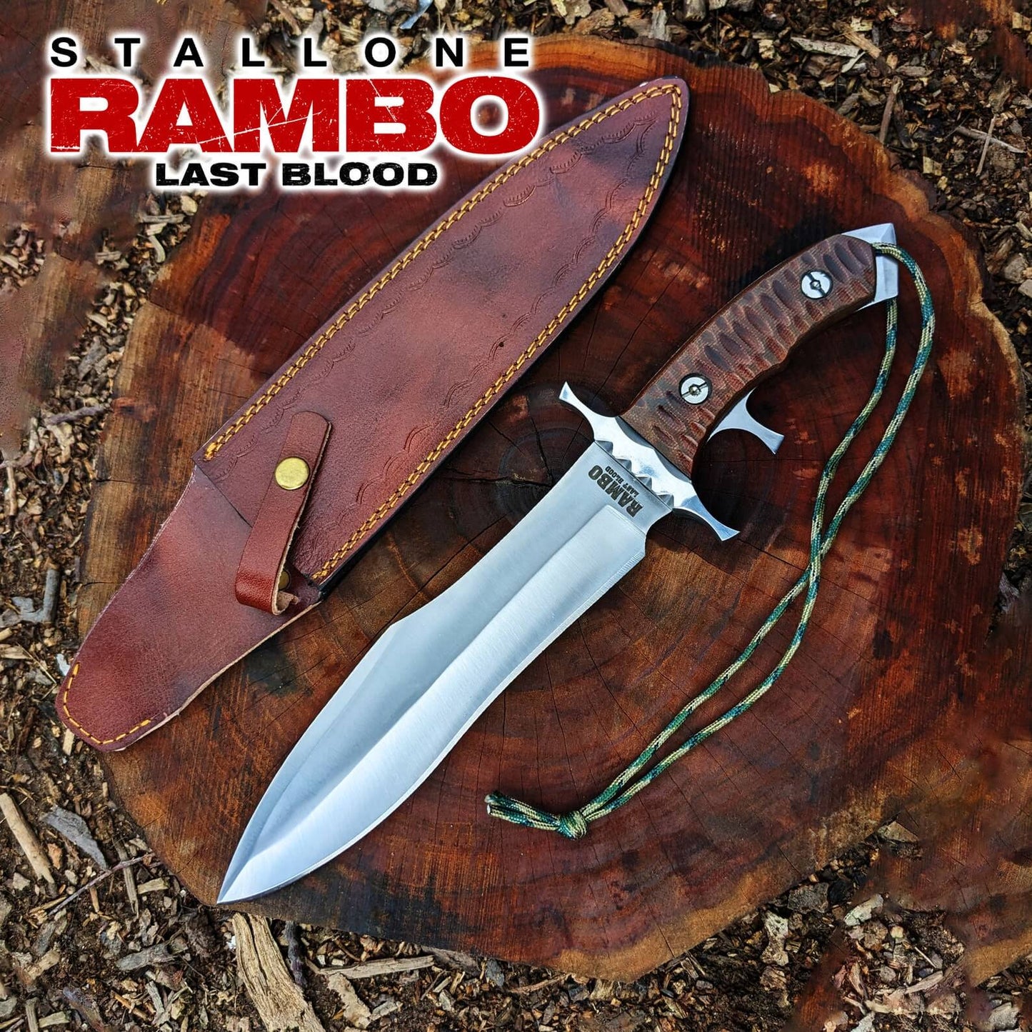 Rambo Last Blood Bowie Knife D2 Steel Full Tang