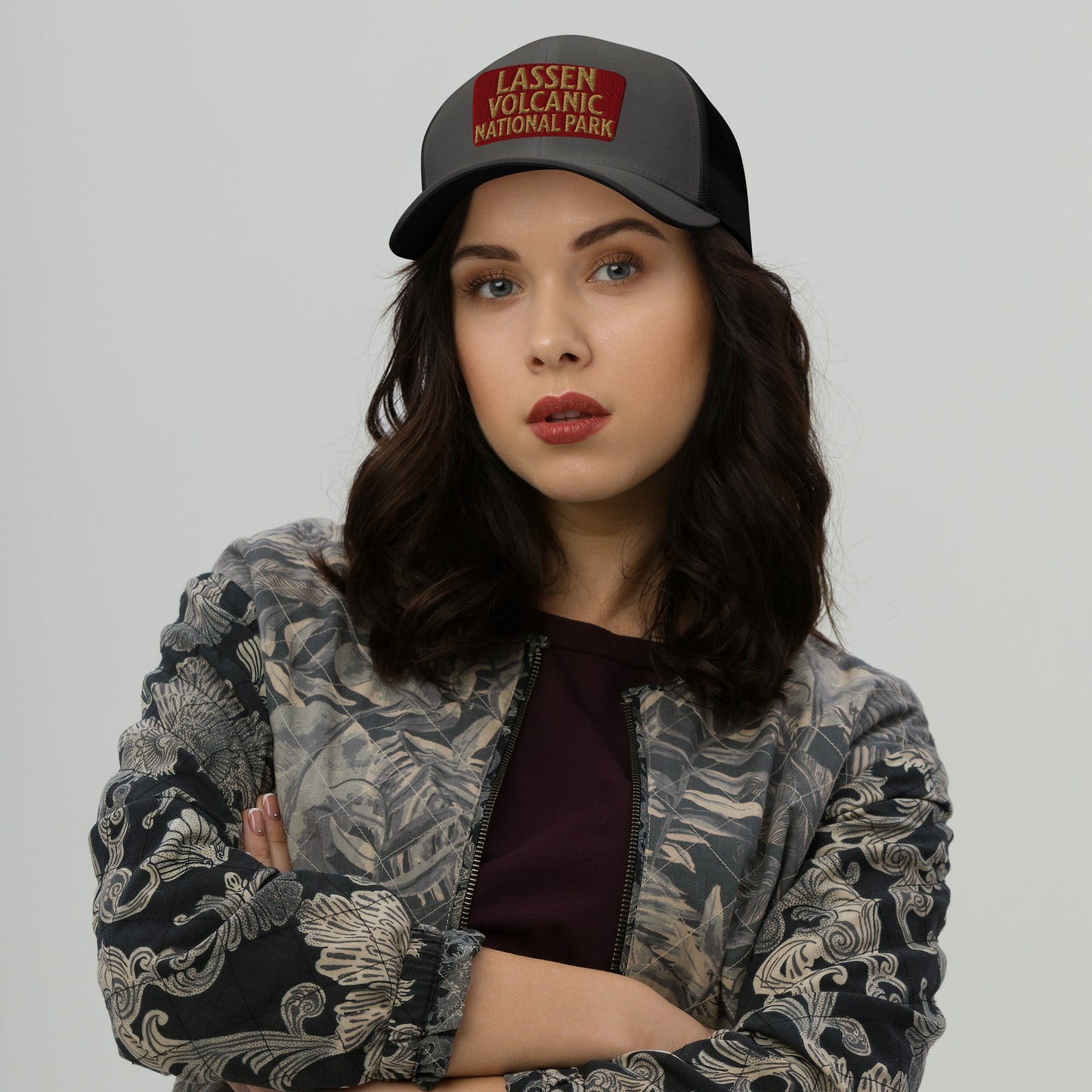 Lassen Volcanic National Park Embroidered Trucker Hat
