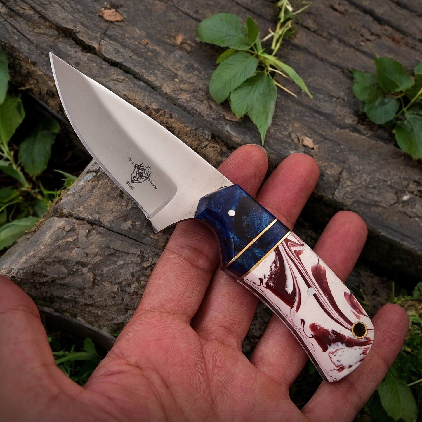 Custom Handmade Hunting Knife – High-Carbon Steel Blade
