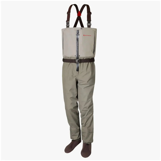 Redington Mens Escape Zip Up Waders - Chest-High Fly Fishing Waders - Waterproof Wader for Men - Boulder/Slate - Medium