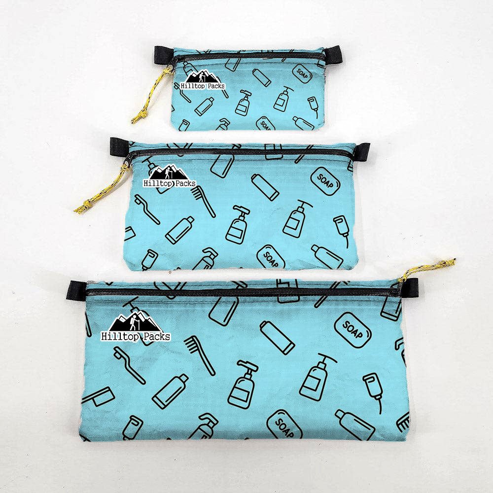Zipper Pouches KIT Patterns Ultralight D50T fabric